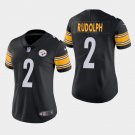 Women's Pittsburgh Steelers #2 Mason Rudolph Black Stitched Jersey