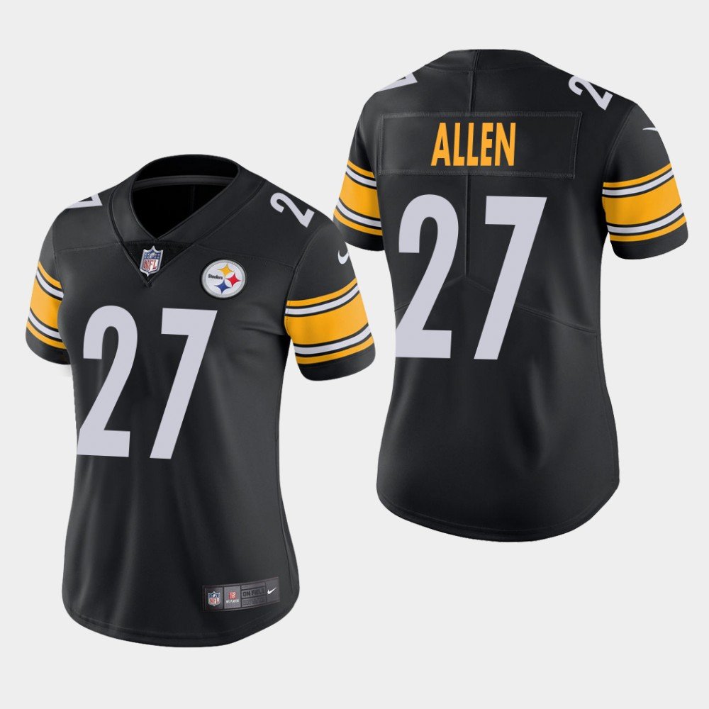 Women's Pittsburgh Steelers #27 Marcus Allen Black Stitched Jersey