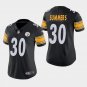 Women's Pittsburgh Steelers #30 James Conner Black Stitched Jersey