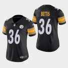 Women's Pittsburgh Steelers #36 Jerome Bettis Black Stitched Jersey