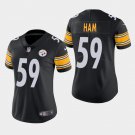 Women's Pittsburgh Steelers #59 Jack Ham Black Stitched Jersey
