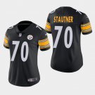 Women's Pittsburgh Steelers #70 Ernie Stautner Black Stitched Jersey