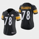 Women's Pittsburgh Steelers #78 Alejandro Villanueva Black Stitched Jersey