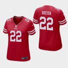 Women's San Francisco 49ers #22 Matt Breida Scarlet Stitched Jersey