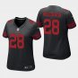 Women's San Francisco 49ers #28 Jerick McKinnon Black Stitched Jersey