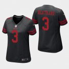 Women's San Francisco 49ers #3 C.J. Beathard Black Stitched Jersey