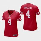 Women's San Francisco 49ers #4 Nick Mullens Scarlet Stitched Jersey