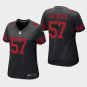 Women's San Francisco 49ers #57 Rickey Jackson Black Stitched Jersey