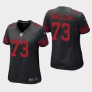 Women's San Francisco 49ers #73 Leo Nomellini Black Stitched Jersey
