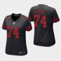 Women's San Francisco 49ers #74 Fred Dean Black Stitched Jersey