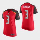 Women's Tampa Bay Buccaneers #3 Jameis Winston Red Stitched Jersey