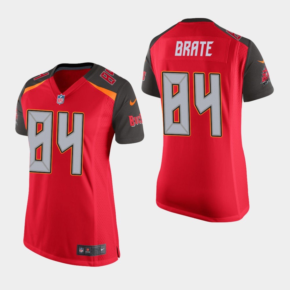 Women's Tampa Bay Buccaneers #84 Cameron Brate Red Stitched Jersey