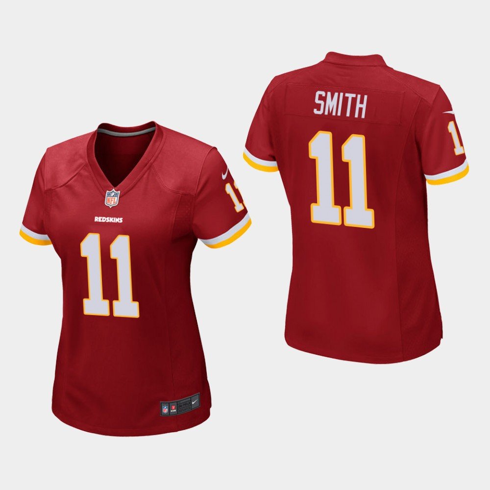 Women's Washington Redskins #11 Alex Smith Burgundy Stitched Jersey