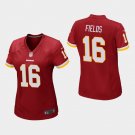 Women's Washington Redskins #16 Shay Fields Burgundy Stitched Jersey