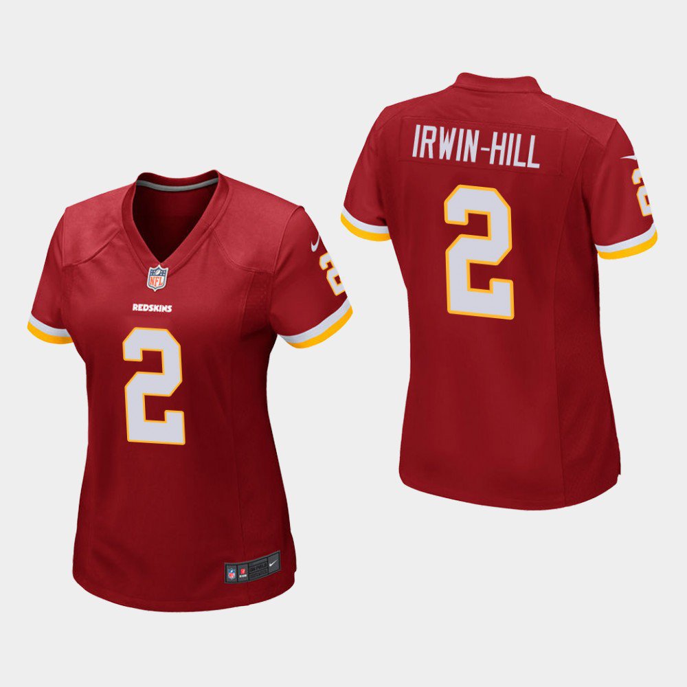 Women's Washington Redskins #2 Sam Irwin-Hill Burgundy Stitched Jersey