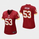 Women's Washington Redskins #53 Zach Brown Burgundy Stitched Jersey