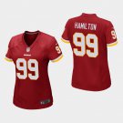 Women's Washington Redskins #99 Phil Taylor Hamilton Burgundy Stitched Jersey