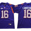 Tigers 16 Trevor Lawrence Purple NCAA Clemson Tigers 2019 Championship Jersey