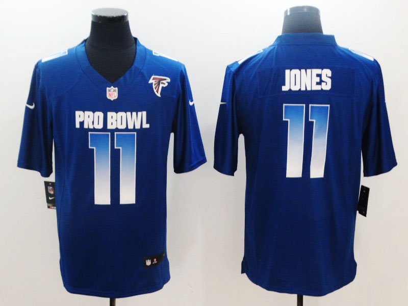 Men's 2019 Pro Bowl Falcons #11 Julio Jones Royal NFC Game Jersey