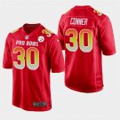Men's 2019 Pro Bowl Pittsburgh Steelers #30 James Conner Red AFC Game Jersey