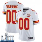 Men's Kansas City Chiefs Custom Name and Numberized White Custom Name and Number Limited Super Bowl LIII Jersey