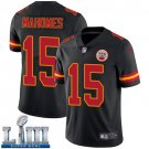 Patrick Mahomes Men's Limited Black Super Bowl LIII Jersey #15 Kansas City Chiefs