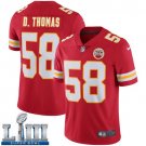 Men's Kansas City Chiefs #58 Derrick Thomas Red Limited Super Bowl LIII Jersey