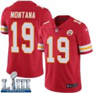 Men's Kansas City Chiefs #19 Joe Montana Red Limited Super Bowl LIII Jersey