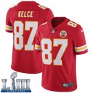 Men's Kansas City Chiefs #87 Travis Kelce Red Limited Super Bowl LIII Jersey