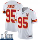 Men's Kansas City Chiefs #95 Chris Jones White Limited Super Bowl LIII Jersey