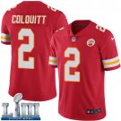 Men's Kansas City Chiefs #2 Dustin Colquitt Red Limited Super Bowl LIII Jersey