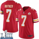Men's Kansas City Chiefs #7 Harrison Butker Red Limited Super Bowl LIII Jersey