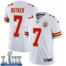 Men's Kansas City Chiefs #7 Harrison Butker White Limited Super Bowl LIII Jersey