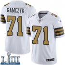 #71 New Orleans Saints Ryan Ramczyk Limited Men's White Super Bowl LIII Jersey Rush