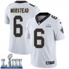 #6 New Orleans Saints Thomas Morstead Limited Men's Road White Super Bowl LIII Jersey