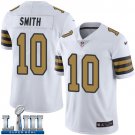 #10 New Orleans Saints Tre'Quan Smith Limited Men's White Super Bowl LIII Jersey Rush