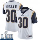 Men's Limited Todd Gurley Los Angeles Rams White Super Bowl LIII Jersey #30 Road