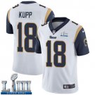 Men's Limited Cooper Kupp Los Angeles Rams White Super Bowl LIII Jersey #18 Road