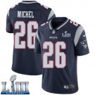 #26 New England Patriots Sony Michel Limited Men's Home Navy Blue Super Bowl LIII Jersey
