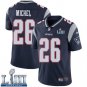#26 New England Patriots Sony Michel Limited Men's Home Navy Blue Super Bowl LIII Jersey