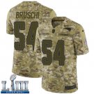 #54 New England Patriots Tedy Bruschi Limited Men's Camo Super Bowl LIII Jersey