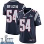 #54 New England Patriots Tedy Bruschi Limited Men's Home Navy Blue Super Bowl LIII Jersey