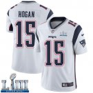 #15 New England Patriots Chris Hogan Limited Men's Road White Super Bowl LIII Jersey