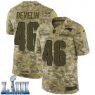 #46 New England Patriots James Develin Limited Men's Camo Super Bowl LIII Jersey