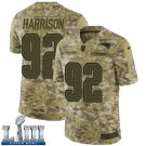 #92 New England Patriots James Harrison Limited Men's Camo Super Bowl LIII Jersey