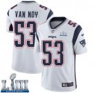 #New England Patriots Kyle Van Noy Limited Men's Road White Super Bowl LIII Jersey