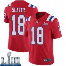 #18 New England Patriots Matthew Slater Limited Men's Alternate Red Super Bowl LIII Jersey