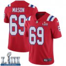 #69 New England Patriots Shaq Mason Limited Men's Alternate Red Super Bowl LIII Jersey