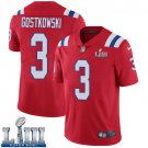 #3 New England Patriots Stephen Gostkowski Limited Men's Alternate Red Super Bowl LIII Jersey