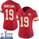 Women's Kansas City Chiefs #19 Joe Montana Red Limited Super Bowl LIII Jersey